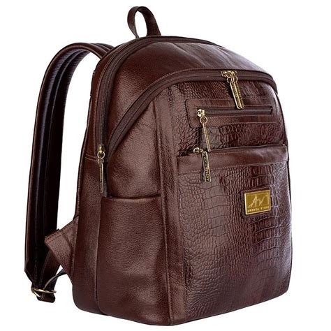 mochila couro fino feminina